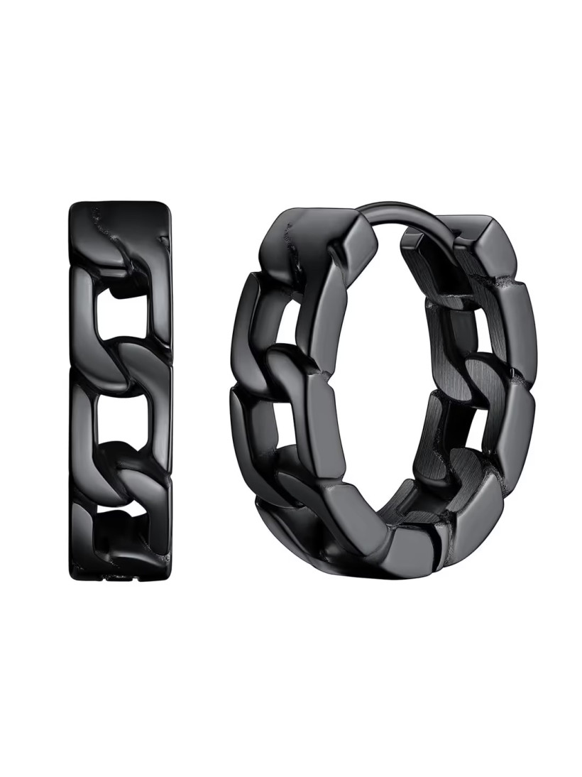 męskie kolczyki ze stali nierdzewnej 