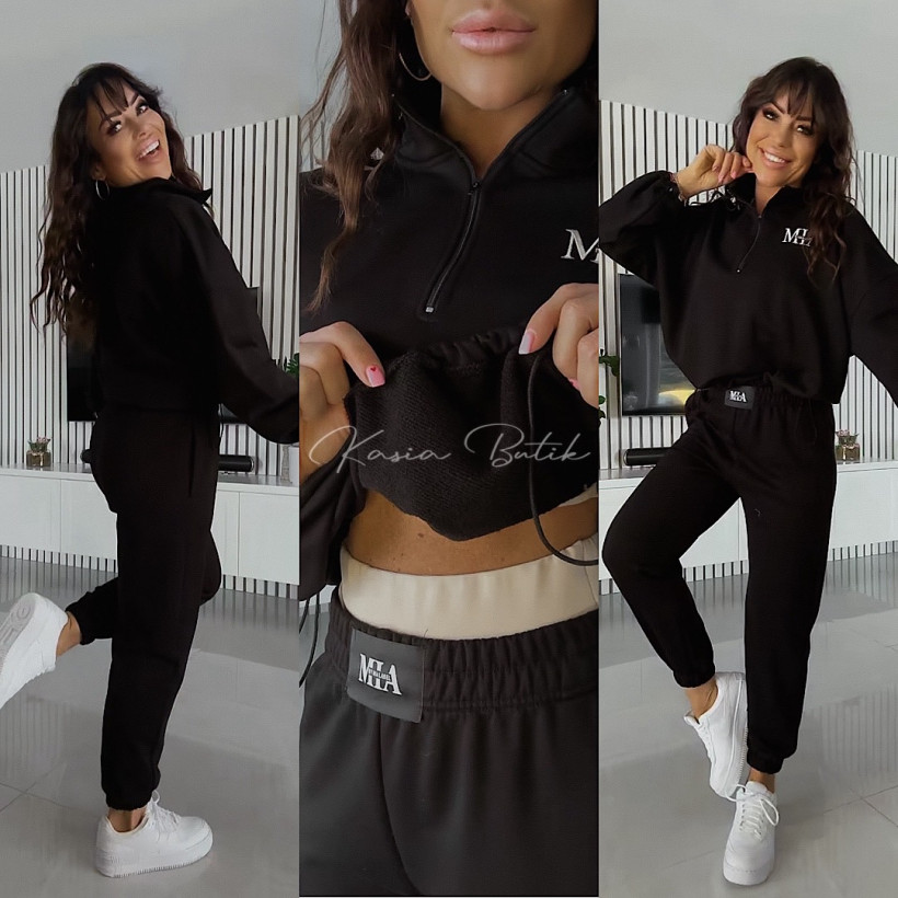 Dres Bawełniany By Mia Label Czarny