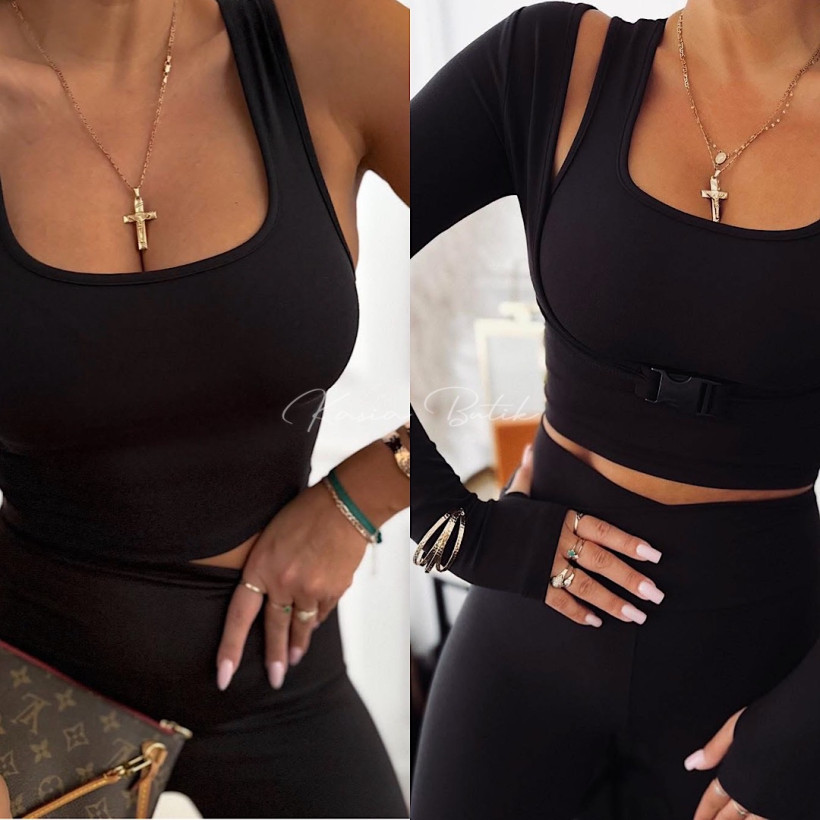 Top Wiskozowy Fame Czarny