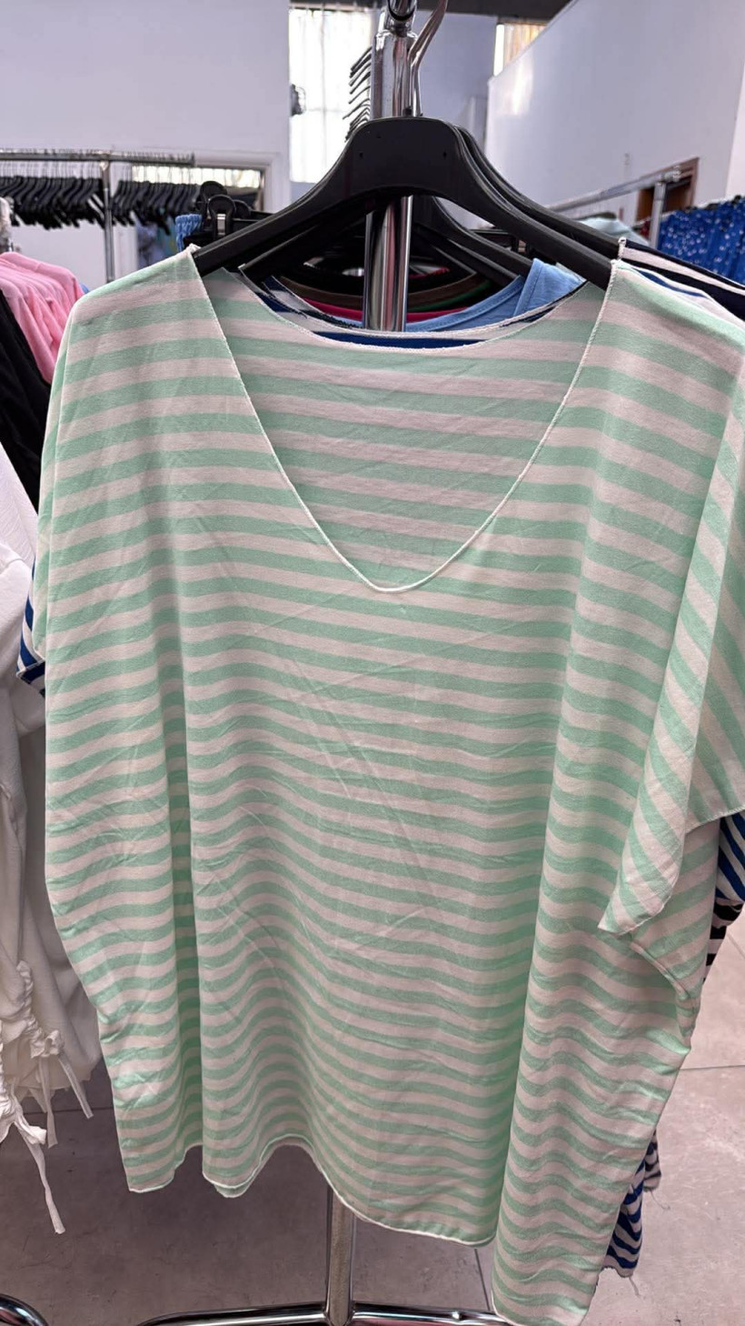 Italia nr.11 - Bluzka w paski - 5742 - mięta