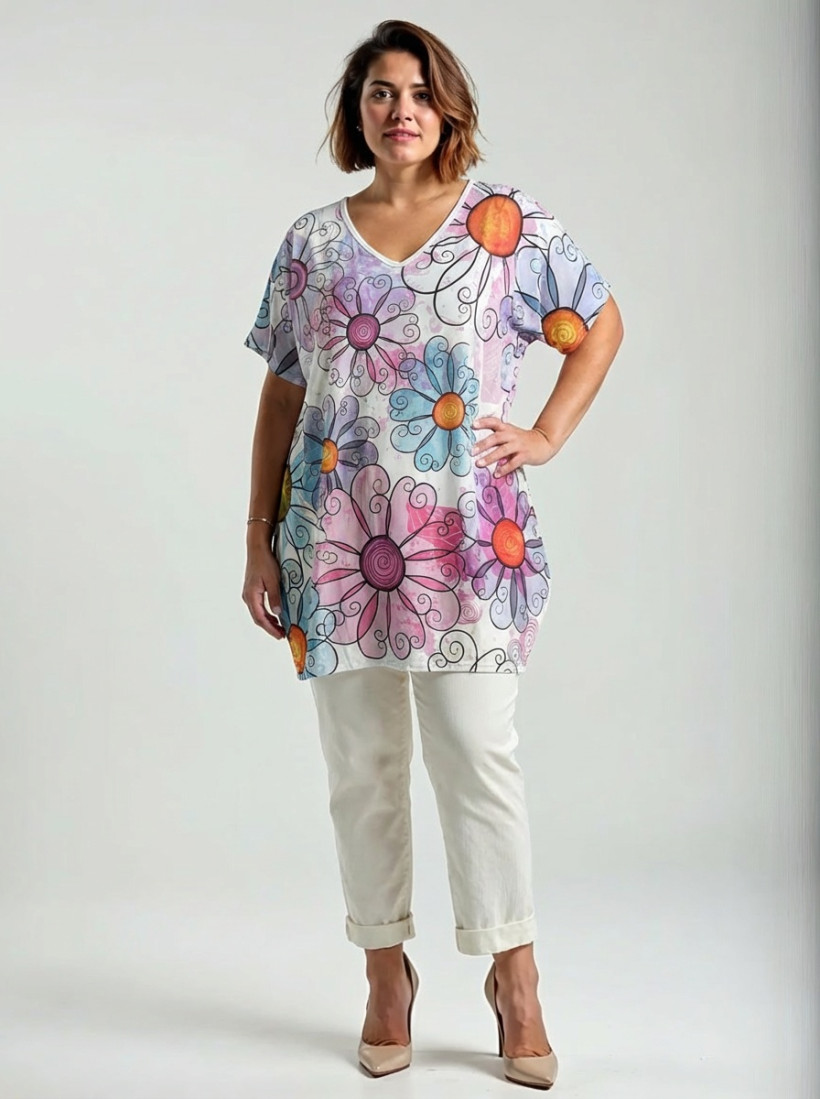 Tunika Plus Size – Nowoczesny Styl i Komfort