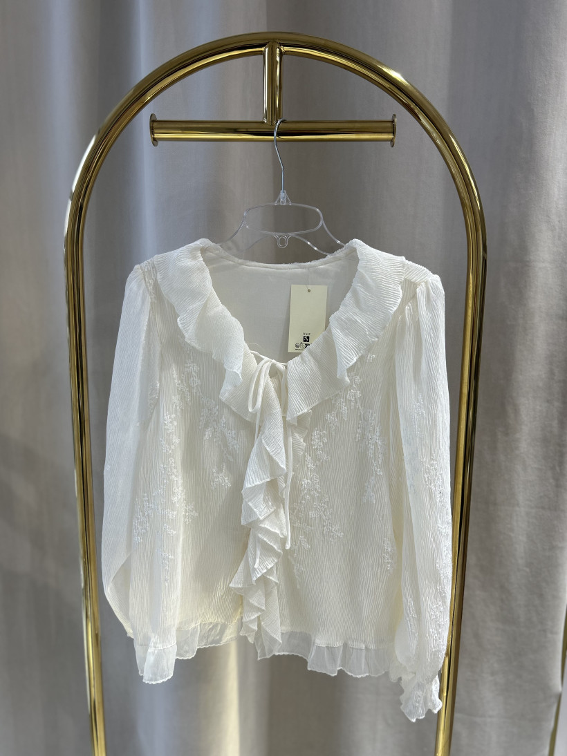 MITICA KOSZULA BOHO BEŻ FALBANKA