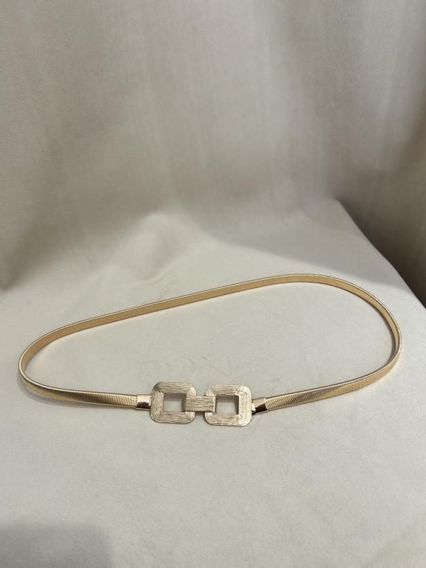 PASEK ŻMIJKA ZŁOTA KWADRATY