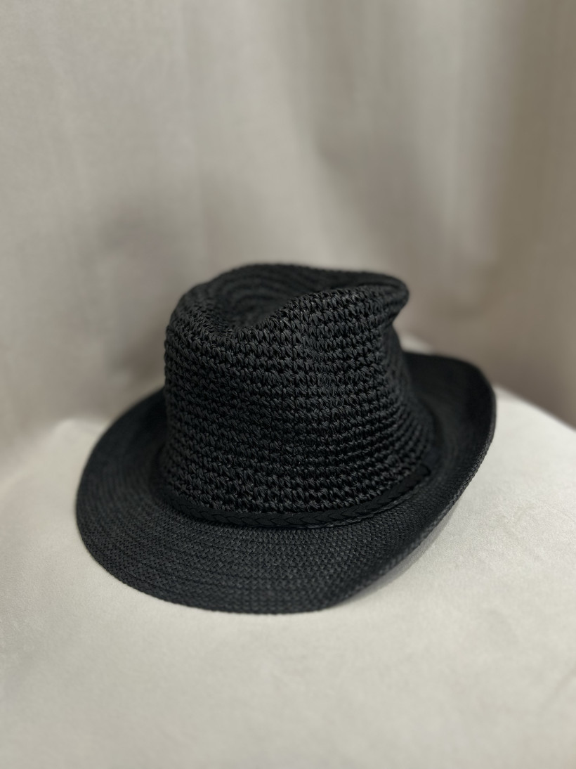 KAPELUSZ SŁOMKA CZERŃ 