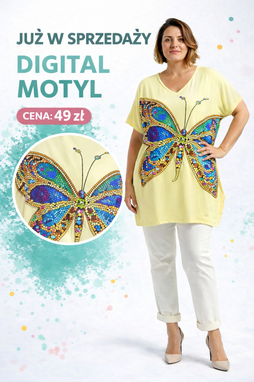 Tunika digital Motyl