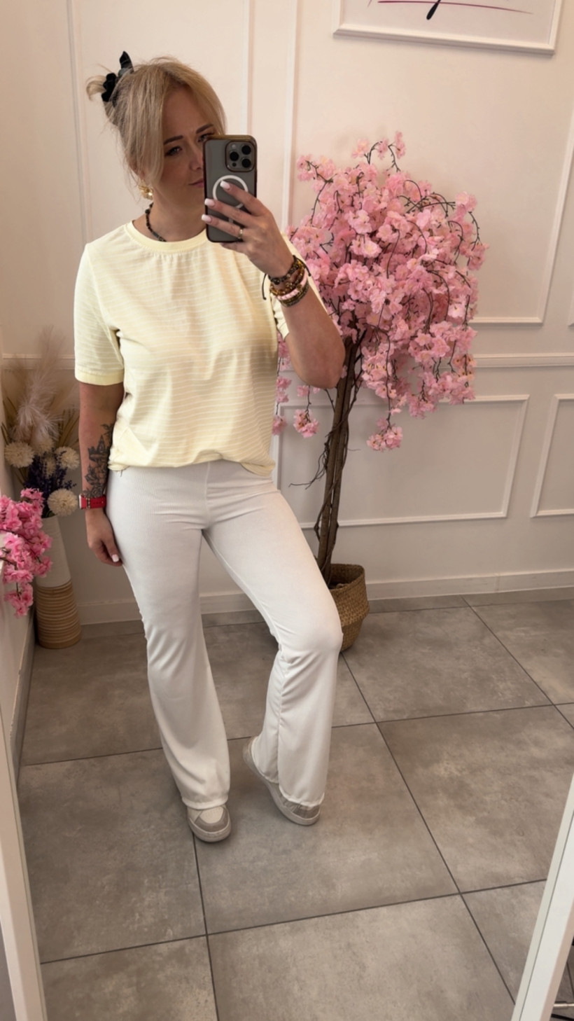 Leginsy dzwony z marszczeniem 14545