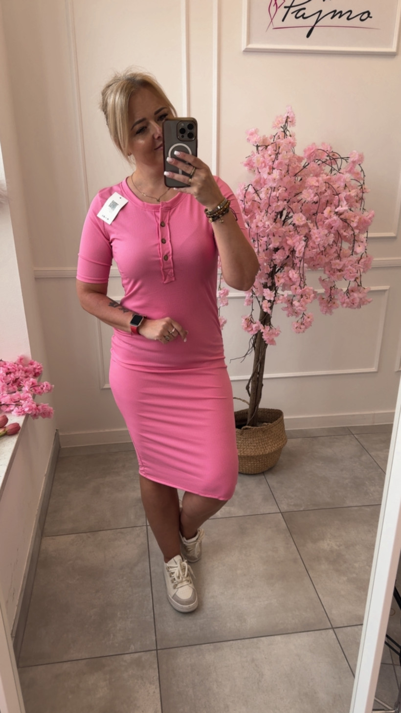 Sukienka prążek midi 14553