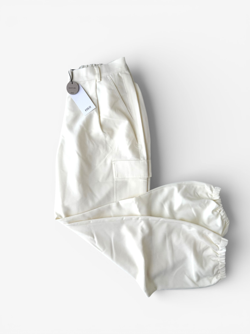 Kremowe spodnie typu jogger | Envii | (M)