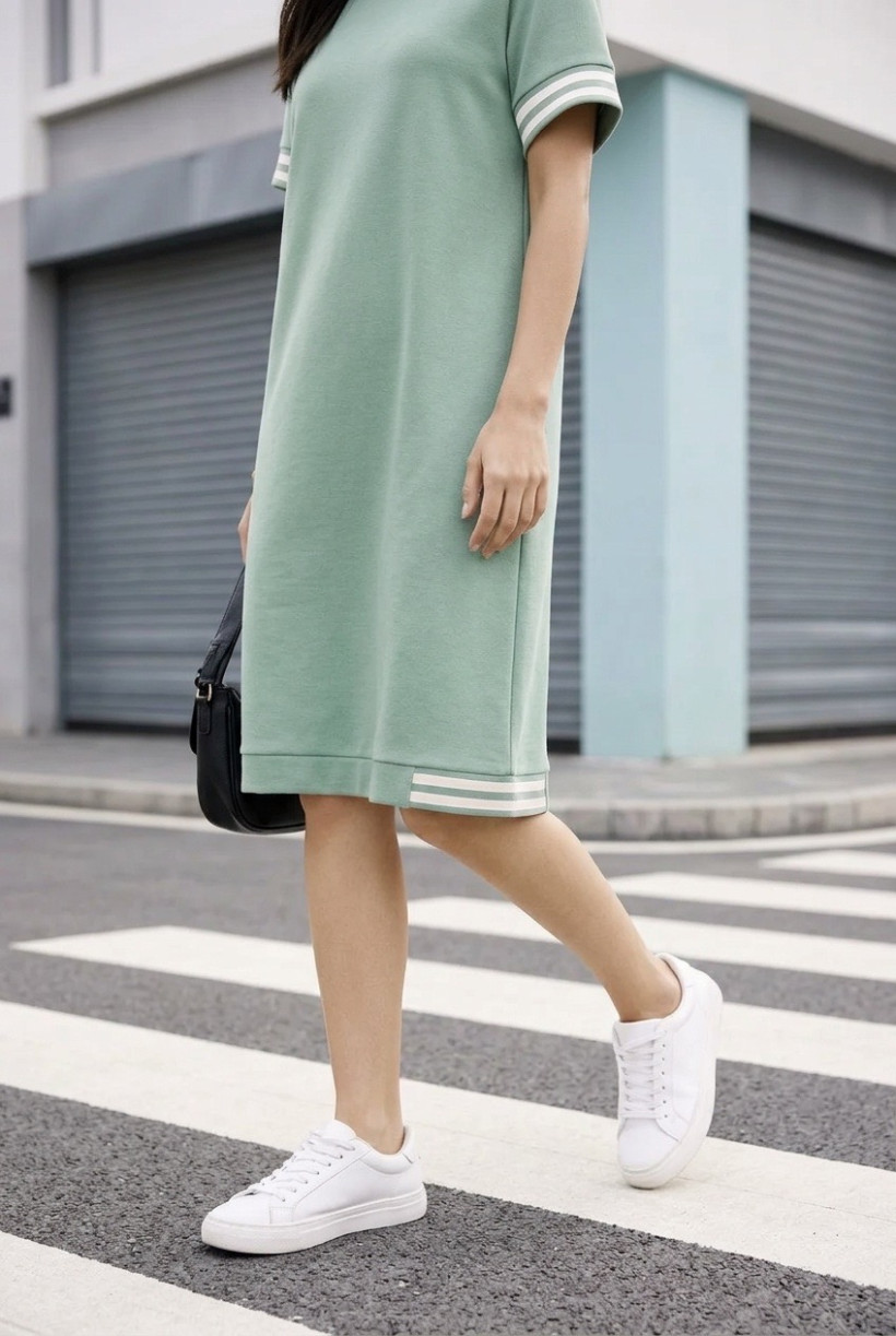 Tunika sportowa z kieszeniami miętowy