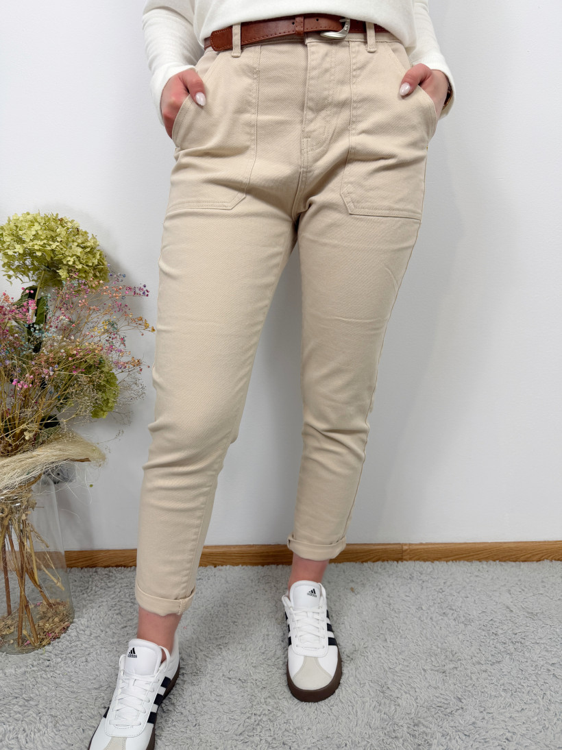 Spodnie 825 chinosy z paseczkiem