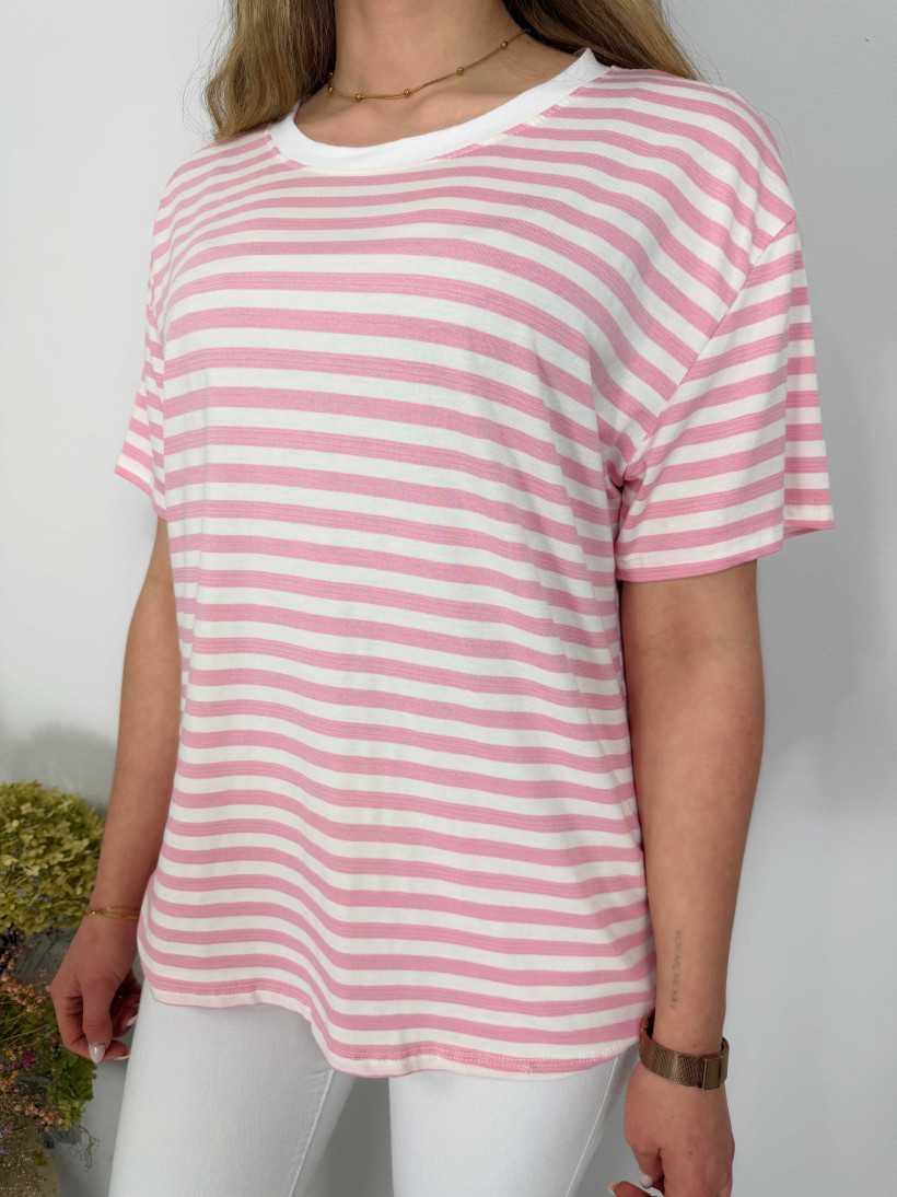 Bluzka 562 wiskozowa w paski