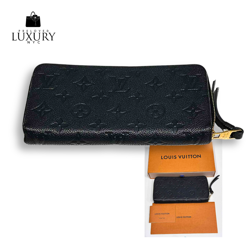 LOUIS VUITTON Black Empriente Long Wallet