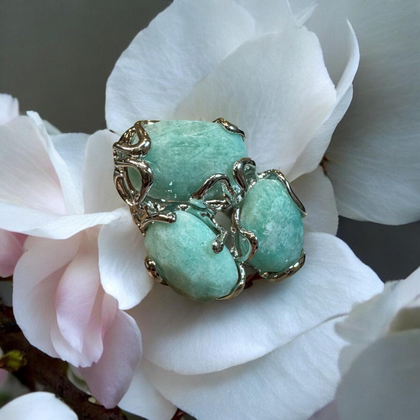 Bague amazonite
