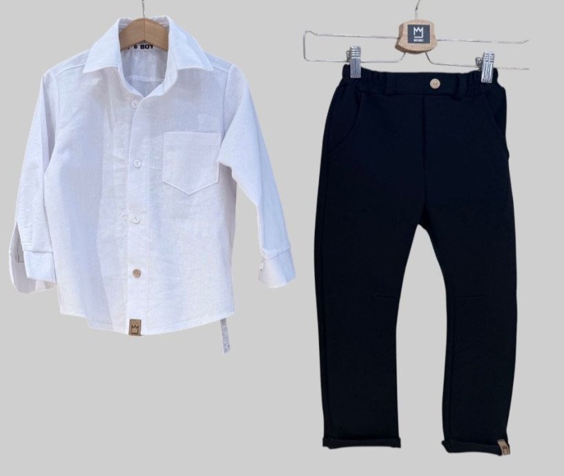 SPODNIE ELEGANT GRANATOWE MIMI