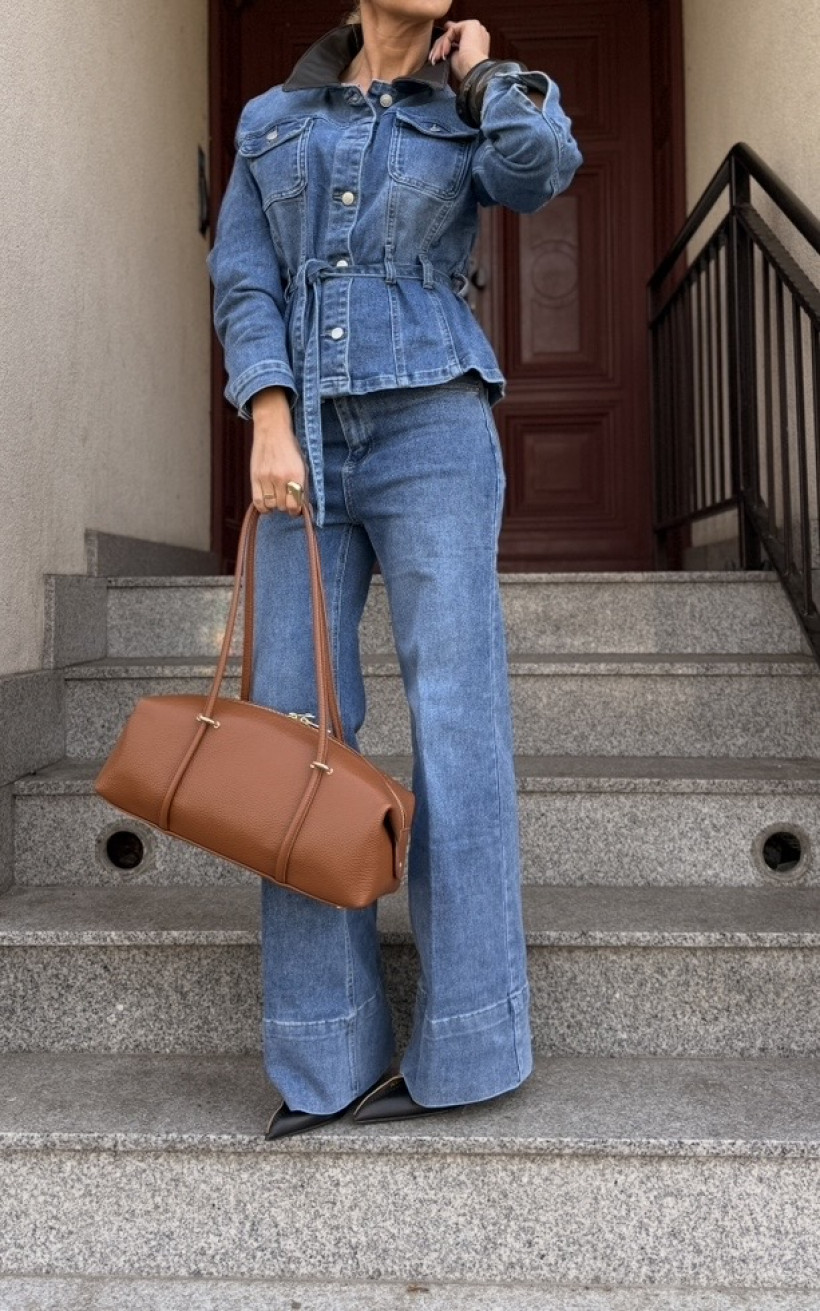 KATE SPODNIE JEANS GRANAT PRZESZYCIA