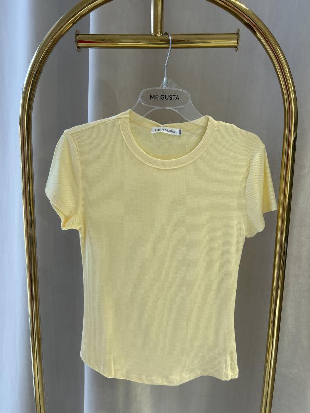 BISOUS BLUZKA PRĄŻEK CLASSY ŻÓŁTA