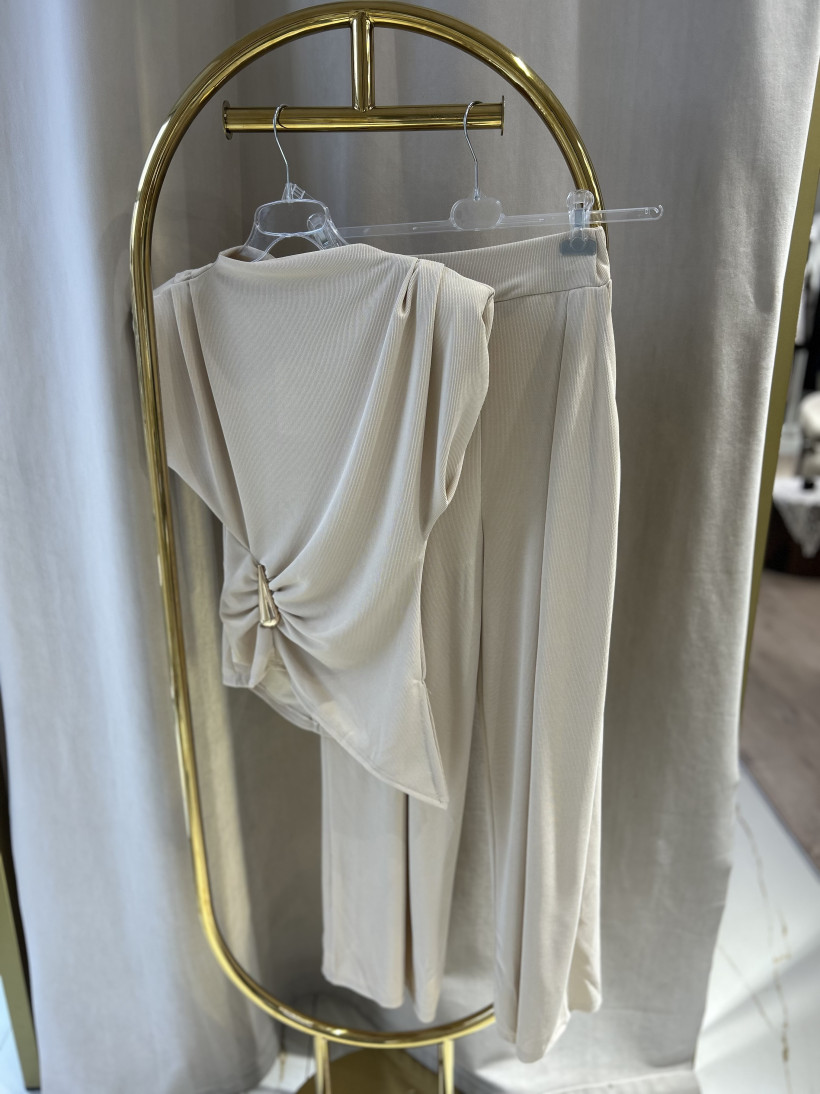 ALLY KOMPLET MIA ZŁOTY DODATEK BEŻ