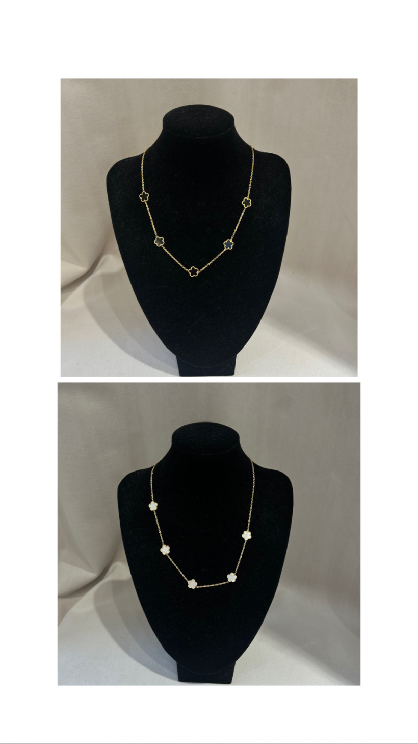 NASZYJNIK ZŁOTY MASA PERŁOWA KONICZYNKA