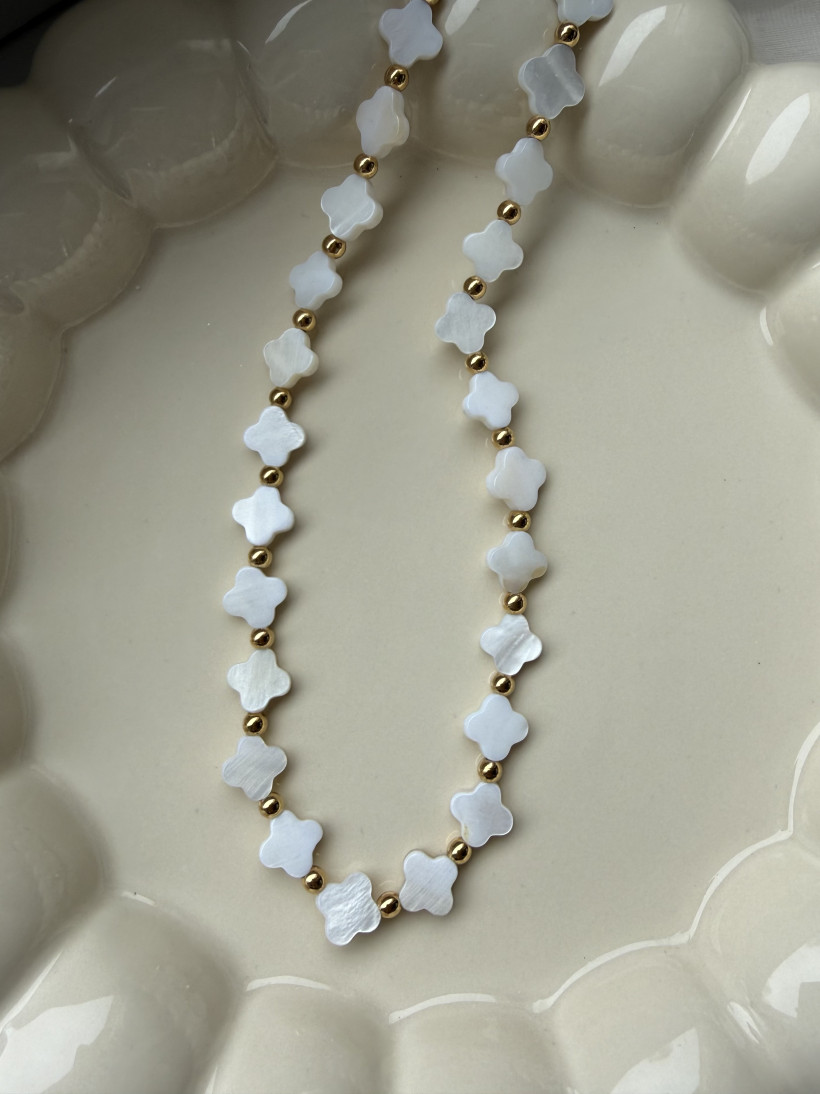 I* Naszyjnik WHITE CLOVER