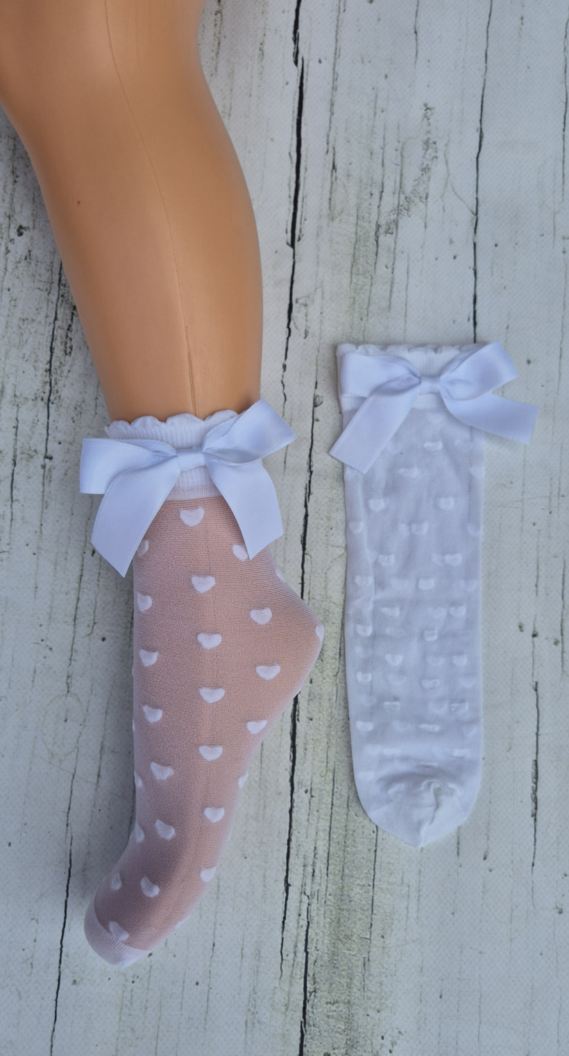 Skarpetki Serduszka Lycra