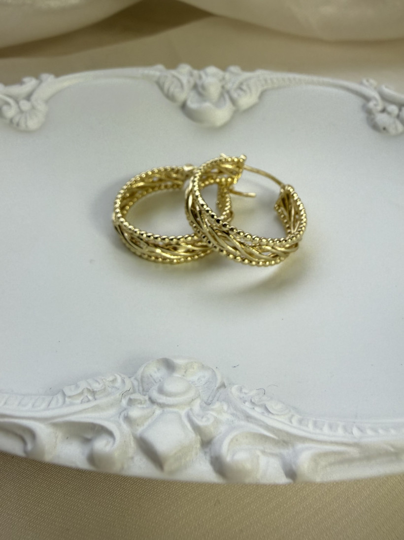 I* Kolczyki KOŁA WARKOCZ