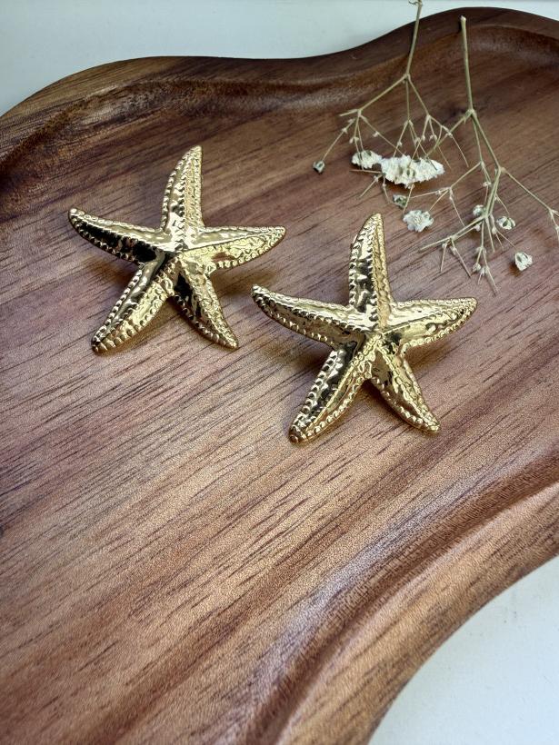 I* Kolczyki ROZGWIAZDA GOLD