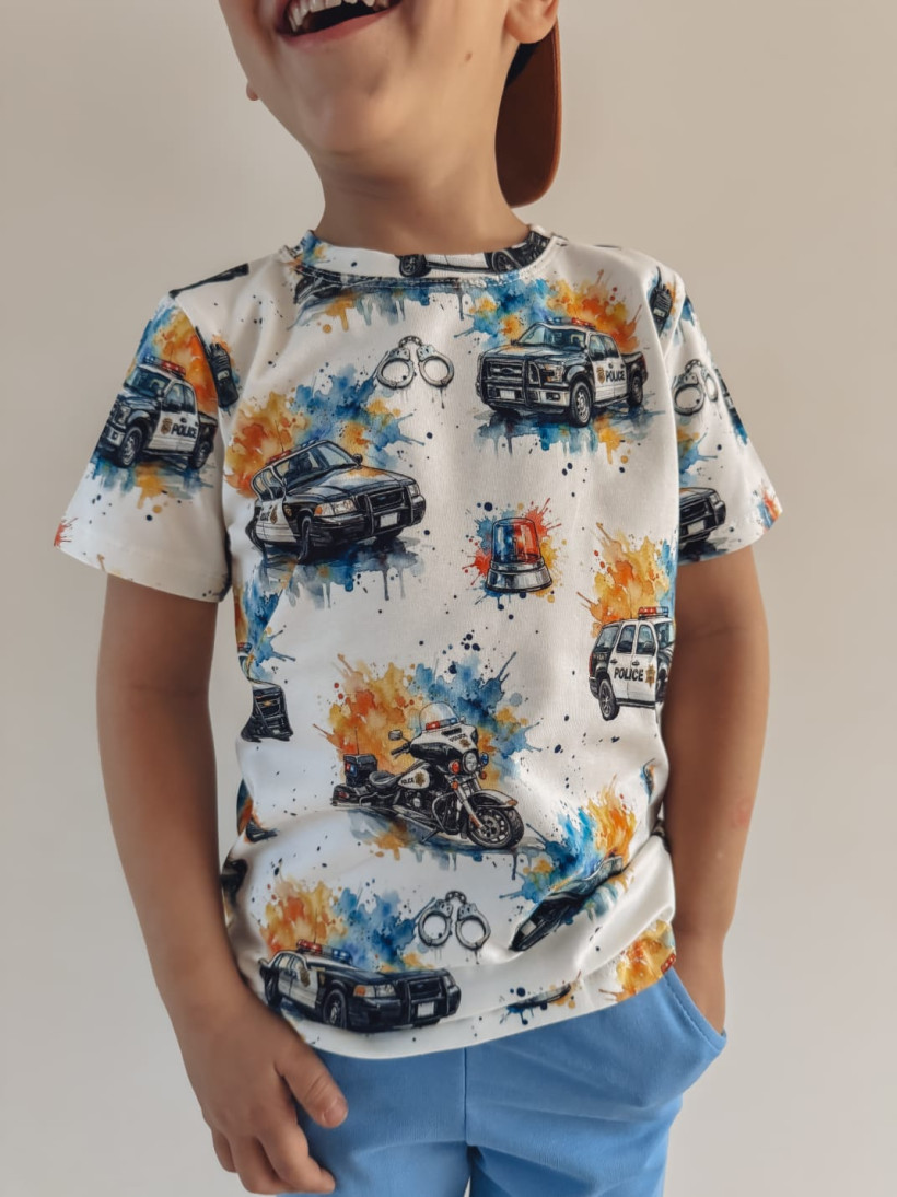 T-SHIRT POLICE  BY O BABY