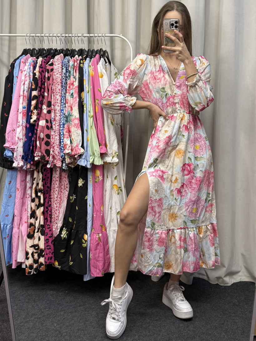 Sukienka długa wzór 