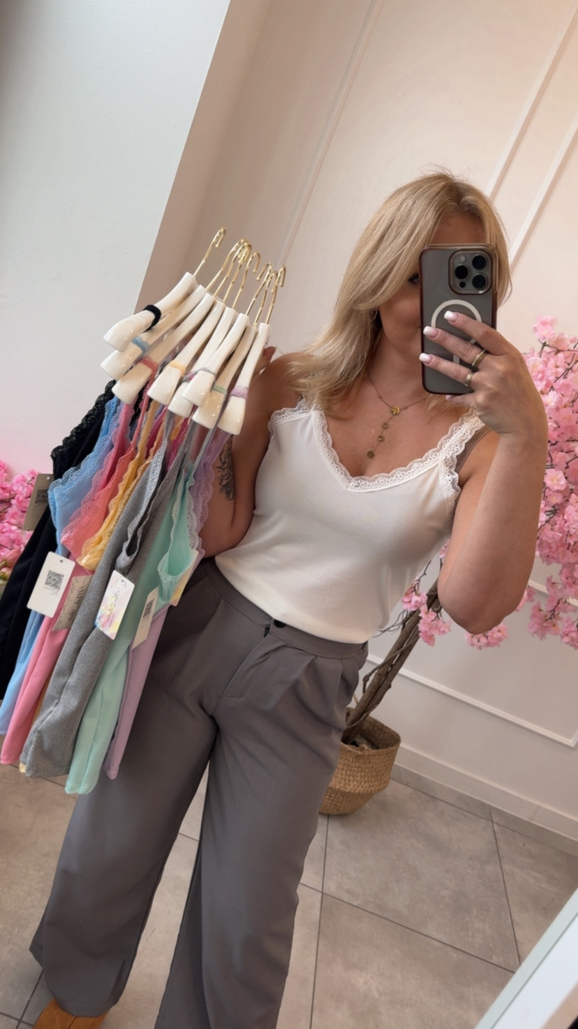 Top prążek koronka 14584