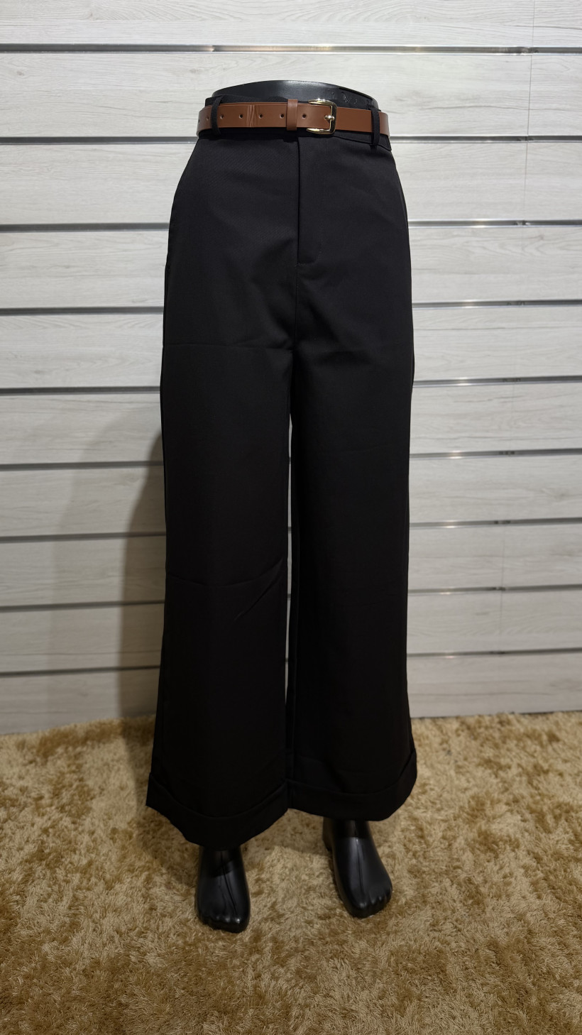 PANTALONA EM SARJA C/ CINTO