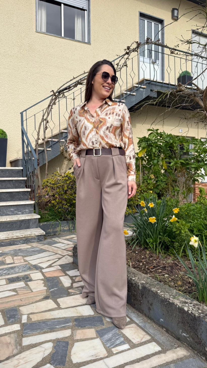 PANTALONA ALGODÃO C/ CINTO