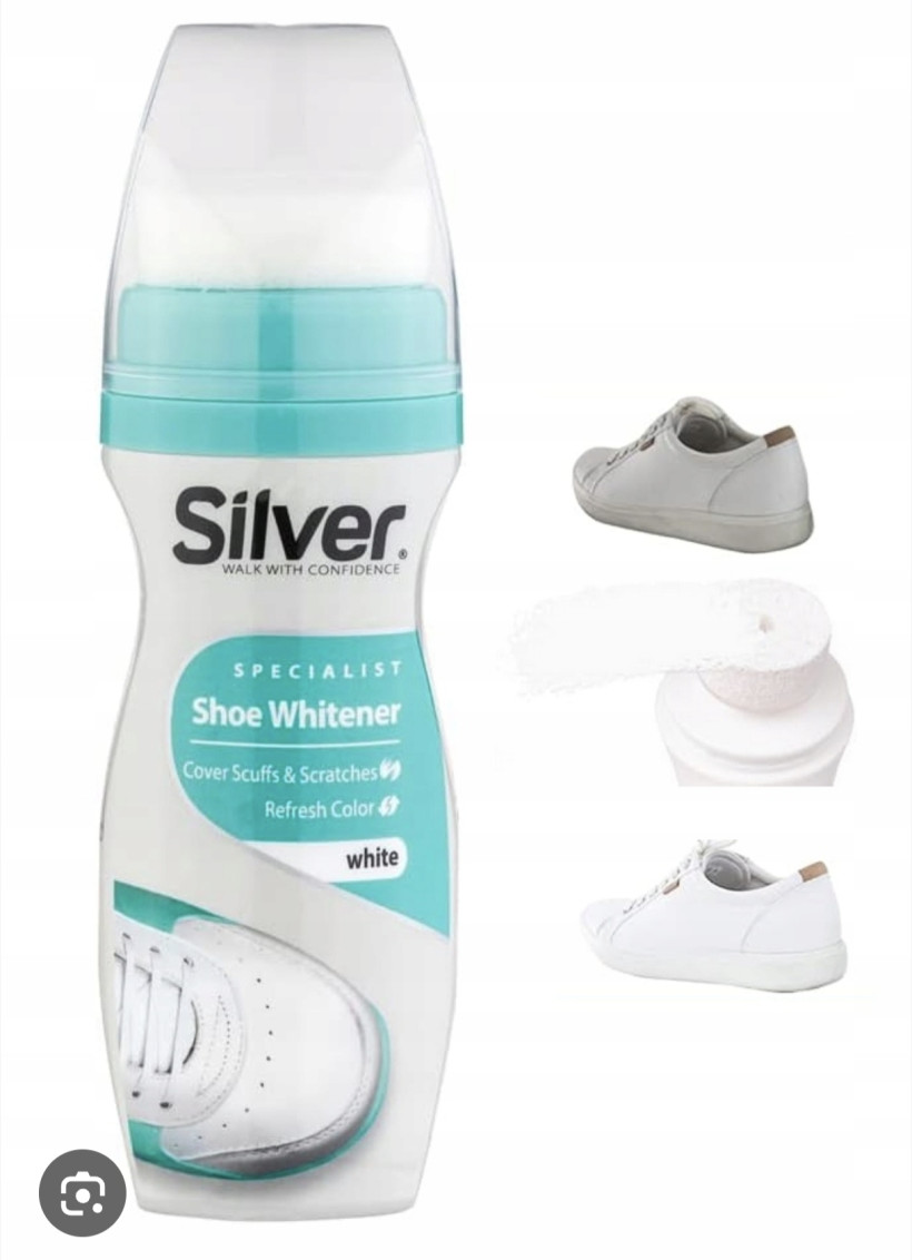 SILVER SPECJALIST SHOE WHITENER PŁYNNA PASTA MAGIA DO BIAŁYCH BUTÓW