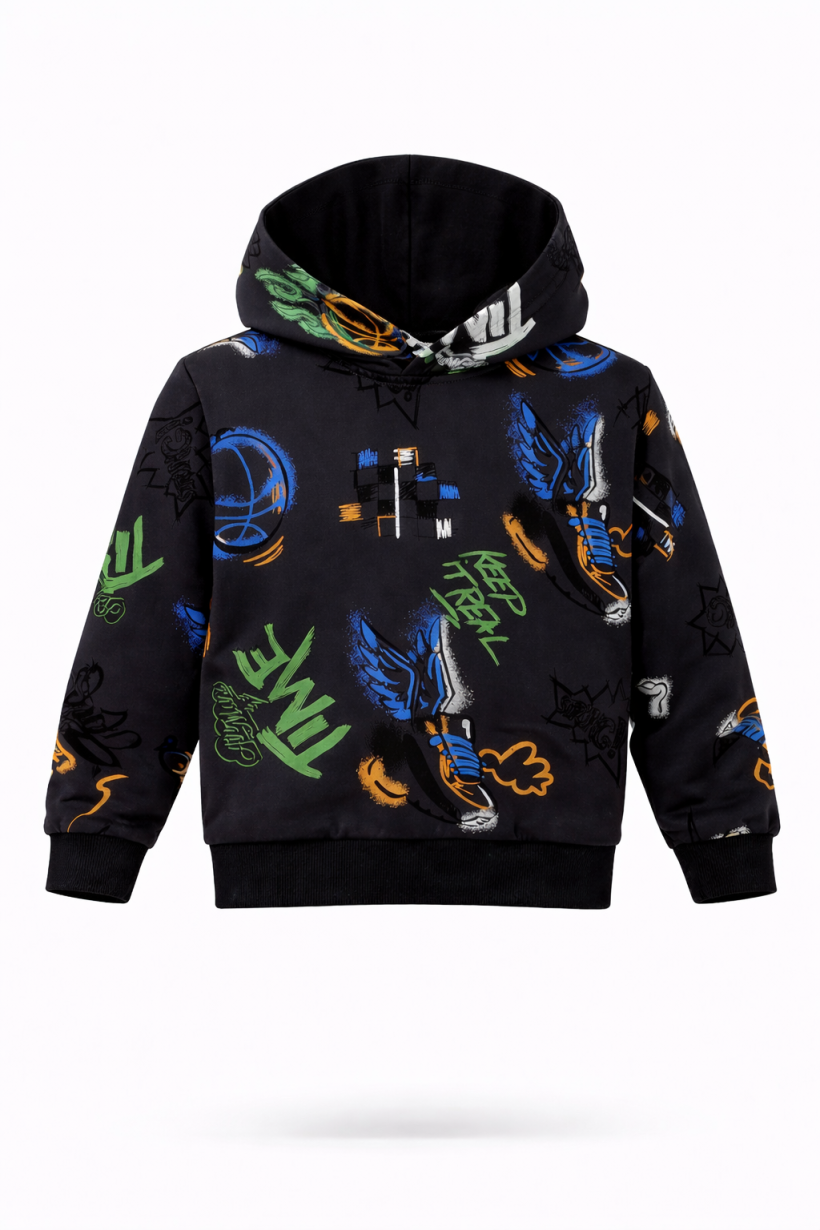 Bluza z kapturem TIME HB-5015-GRAFIT