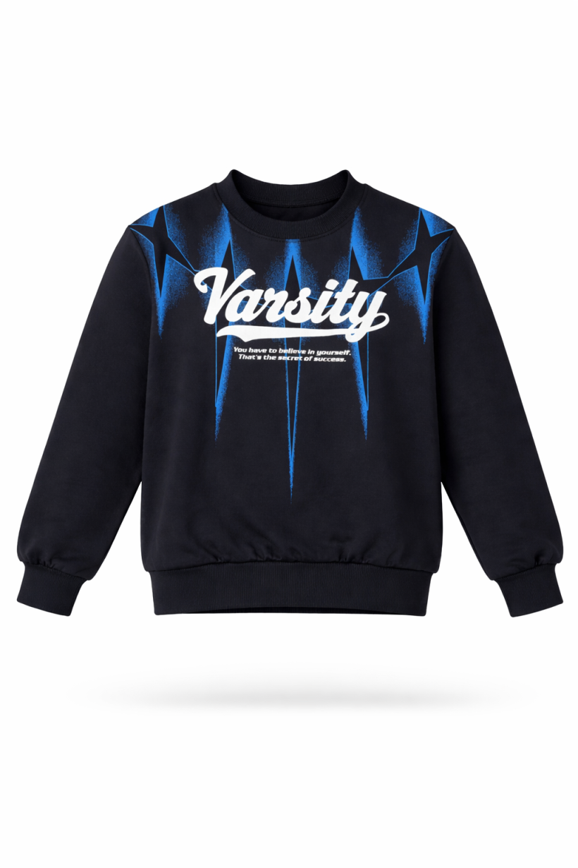 Bluza VARSITY HB-5048- CZARNY
