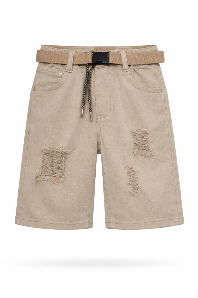 Spodenki jeansowe chlopięce HR-9281- BEŻ