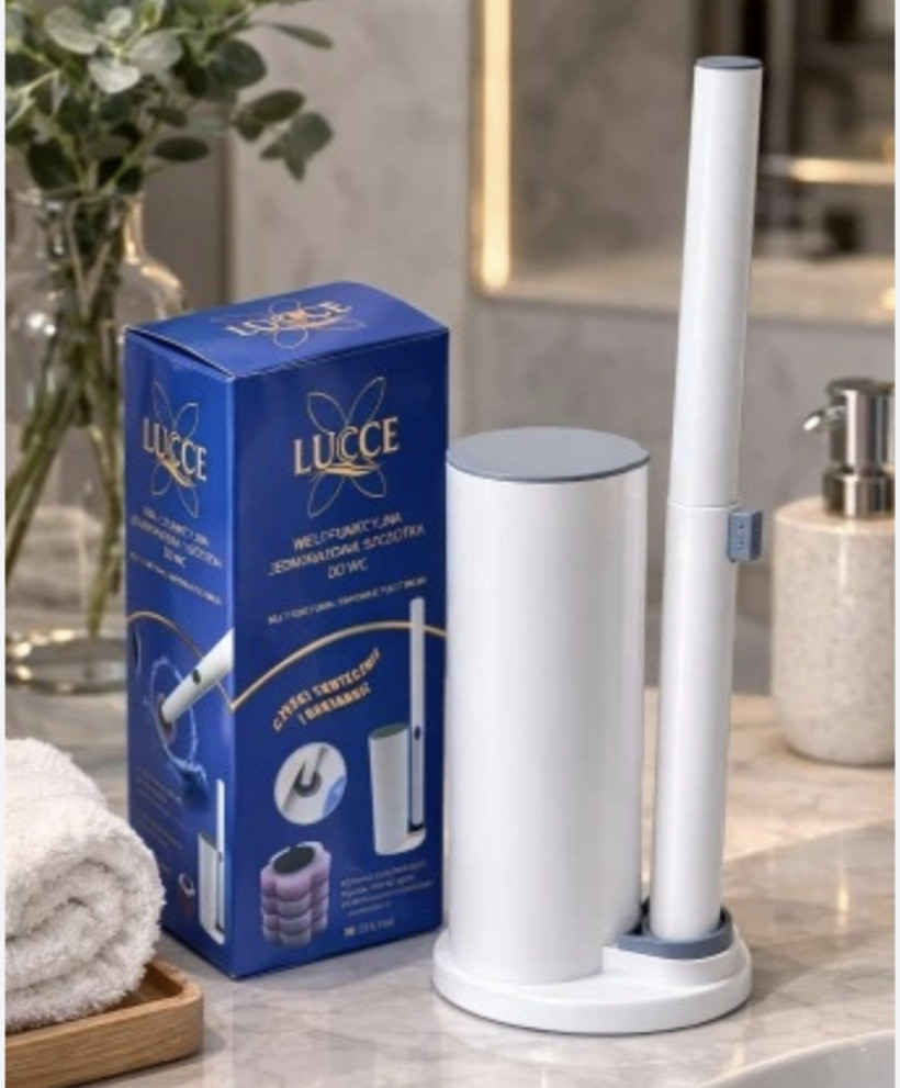 LUCCE WIELOFUNKCYJNA ZIELONA JEDNORAZOWA SZCZOTKA DO WC