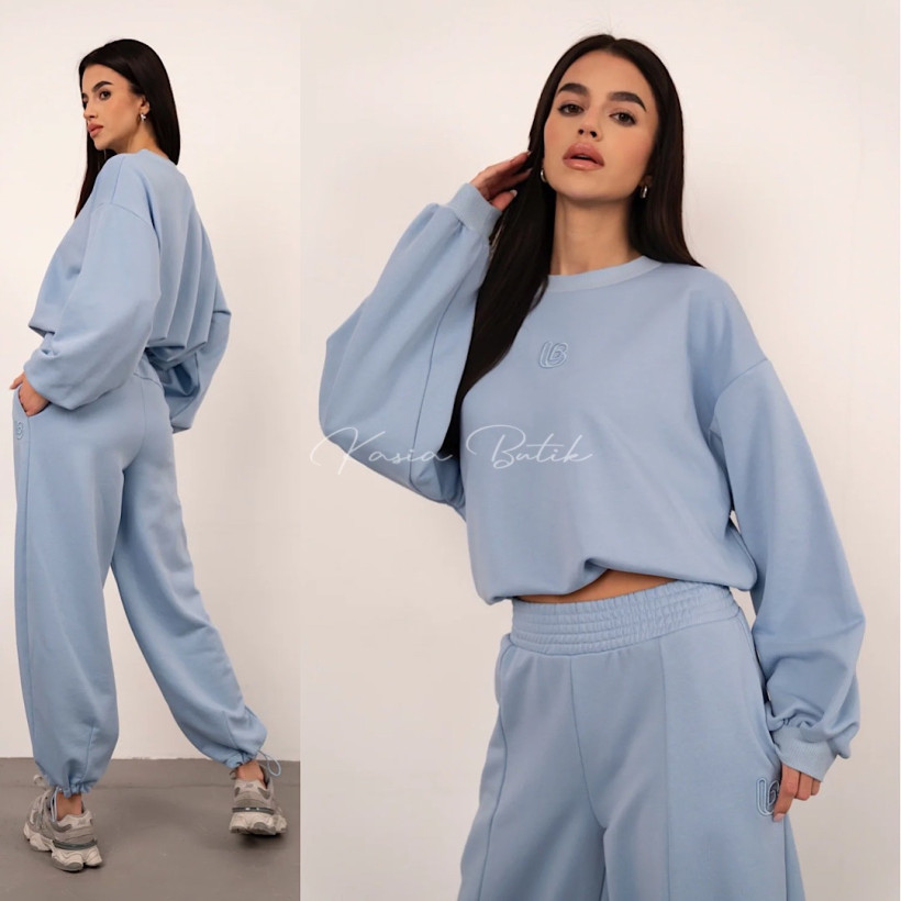 Komplet Bawełniany Bronx Niebieski