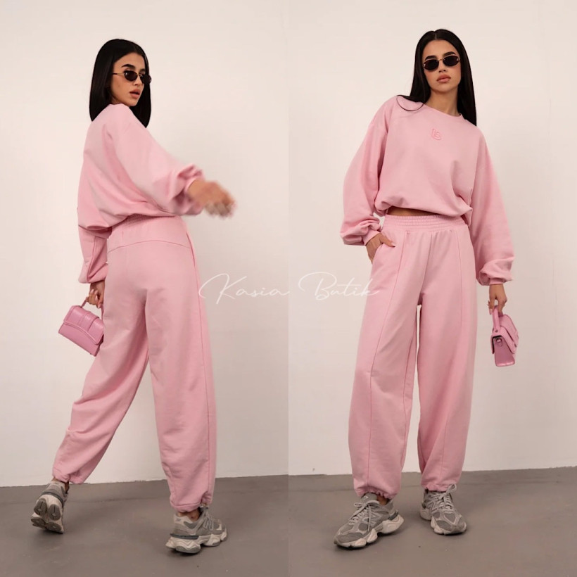 Komplet Bawełniany Bronx Cukierkowy Róż 