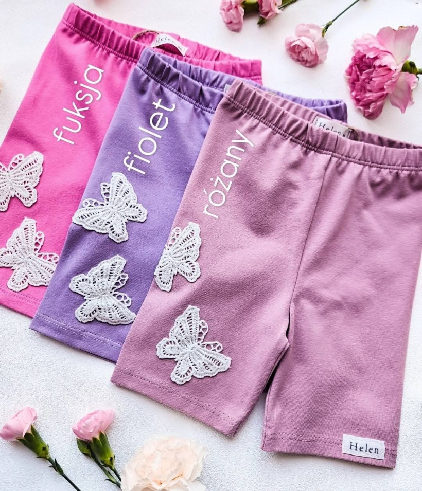 Kolarki z motylkiem fiolet Helen