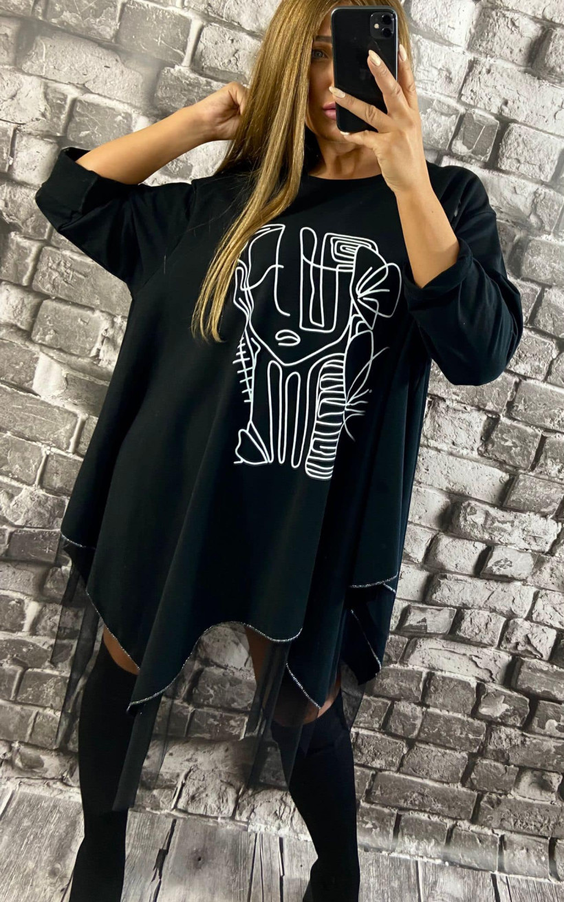 TUNIKA BEERRY 10301 z tiulem SWC PRZECENA