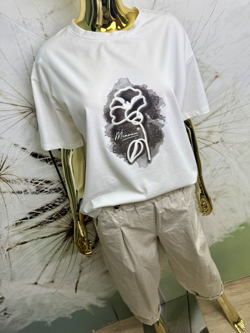 T-shirt premium ‘Zadymiony Mak’ Minouu