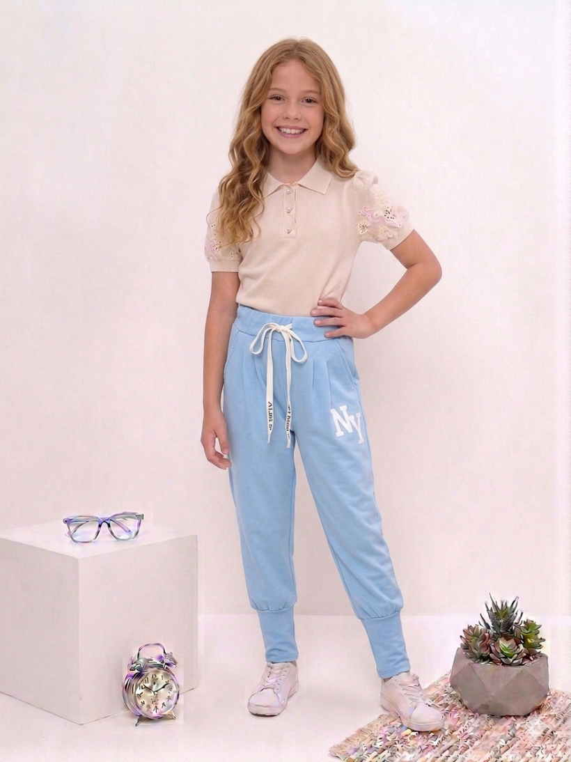 Spodnie NY niebieskie