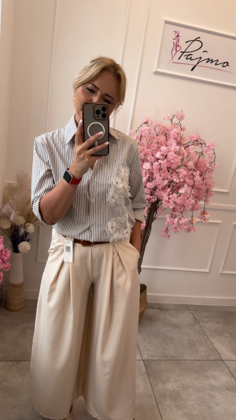 Koszula pasy z kwiatami 14602