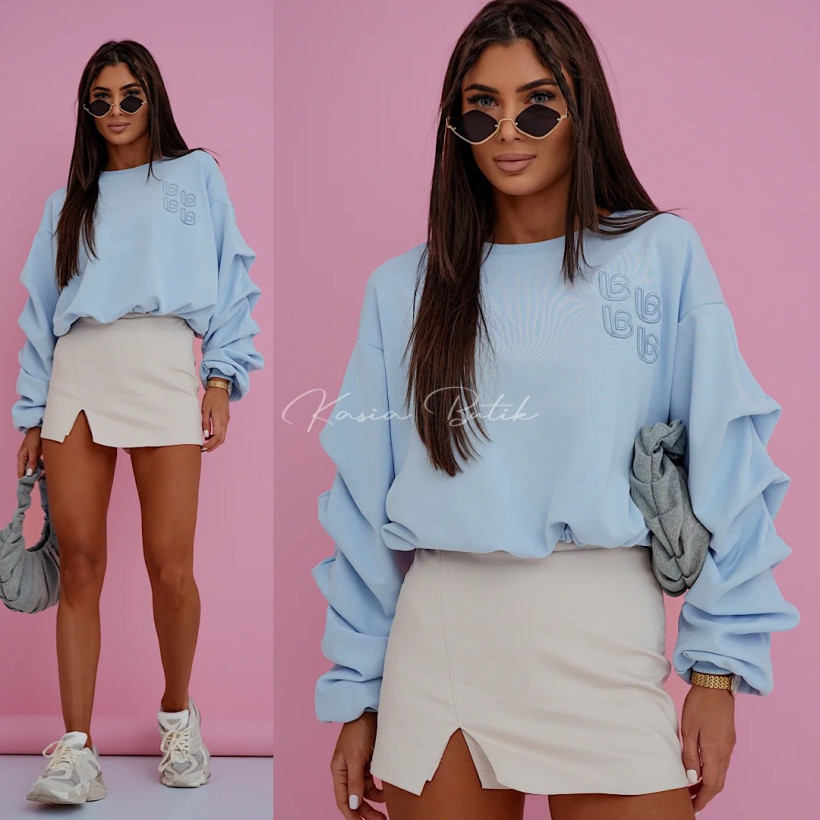 Bluza Bawełniana Remy Spring Baby Blue