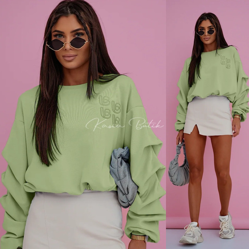 Bluza Bawełniana Remy Spring Matcha