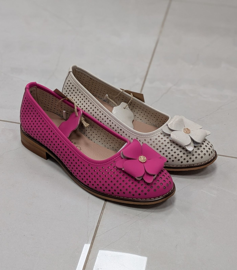 BALERINY KWIAT SKÓRA CAM (PW) 19416