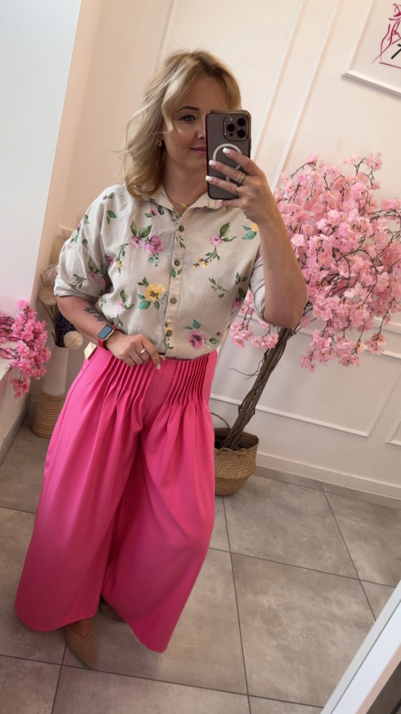 Koszula sztruks kwiatki 14611