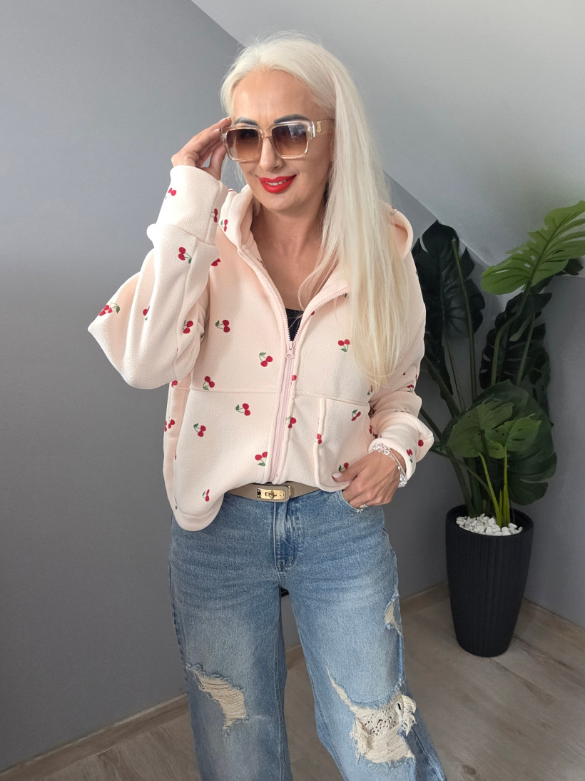 Bluza polarowa Xana wiśnie