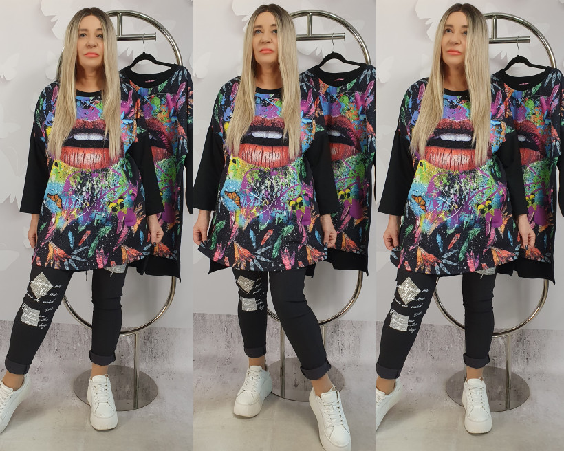 BLUZA KENN  6054 RN1  WWW (usta)  %przecena