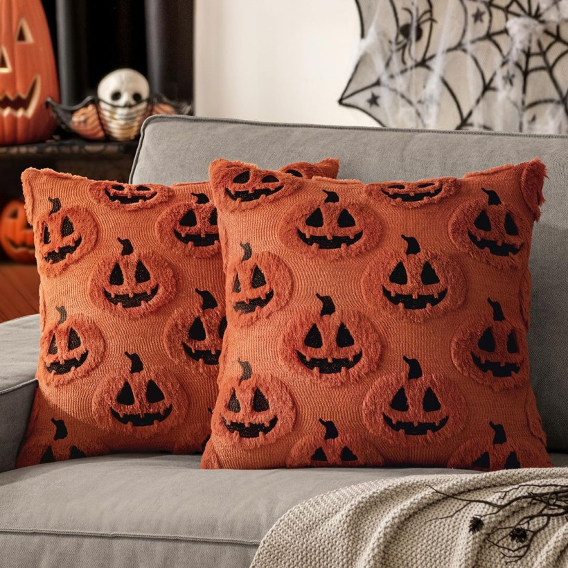 POSZEWKI NA PODUSZKI NA HALLOWEEN Z DYNIAMI 45X45 (C1) MIULEE